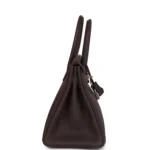 Hermes Birkin 30 Chocolat Togo Palladium Hardware - Image 3