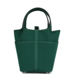 Hermes Picotin Cargo 18 Vert Moyen Swift and Toile Canvas Palladium Hardware - Image 4