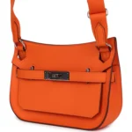 Hermes Mini Jypsiere Orange Minium Swift Palladium Hardware - Image 5
