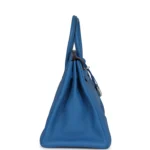 Hermes Birkin 35 Mykonos Clemence Palladium Hardware - Image 3