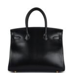 Hermes Birkin 30 Black Box Gold Hardware - Image 4