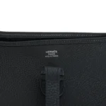 Hermes Evelyne III PM Black Clemence Palladium Hardware - Image 7