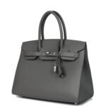 Hermes Birkin Sellier 30 Gris Meyer Madame Palladium Hardware - Image 5