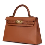 Hermes Kelly Sellier 20 Gold Madame and Matte Alligator Touch Gold Hardware - Image 5