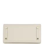 Hermes Birkin Sellier 30 Gris Pale Epsom Gold Hardware - Image 6
