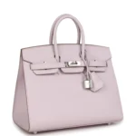 Hermes Birkin Sellier 25 Mauve Pale Epsom Palladium Hardware - Image 2