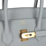 Hermes Birkin 35 Bleu Glacier Togo Gold Hardware - Image 7