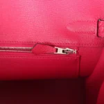 Hermes Birkin 30 Framboise Matte Alligator Togo Touch Palladium Hardware - Image 9
