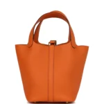 Hermes Picotin Lock 18 Orange Clemence Gold Hardware - Image 4