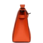 Hermes Kelly Pochette Feu Epsom Palladium Hardware - Image 3