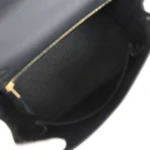 Hermes Kelly Retourne 25 Black Togo Permabrass Hardware - Image 8