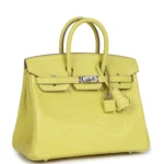Hermes Birkin 25 Lime Matte Alligator Palladium Hardware - Image 2
