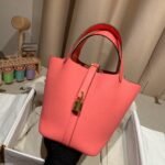 Hermes Picotin Basket with Touch Crocodile Handle