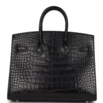 Hermes Birkin Sellier 25 Black Matte Alligator Palladium Hardware - Image 4