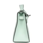 Hermes Kelly Pochette Vert Peppermint Swift Palladium Hardware - Image 3
