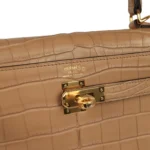 Hermes Kelly Retourne 25 Chai Matte Alligator Gold Hardware - Image 7