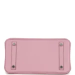 Hermes Birkin 25 Mauve Sylvestre Swift Palladium Hardware - Image 6