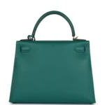 Hermes Kelly Sellier 28 Malachite Epsom Gold Hardware - Image 4