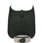 Hermes Evelyne TPM Vert Fonce Clemence Palladium Hardware