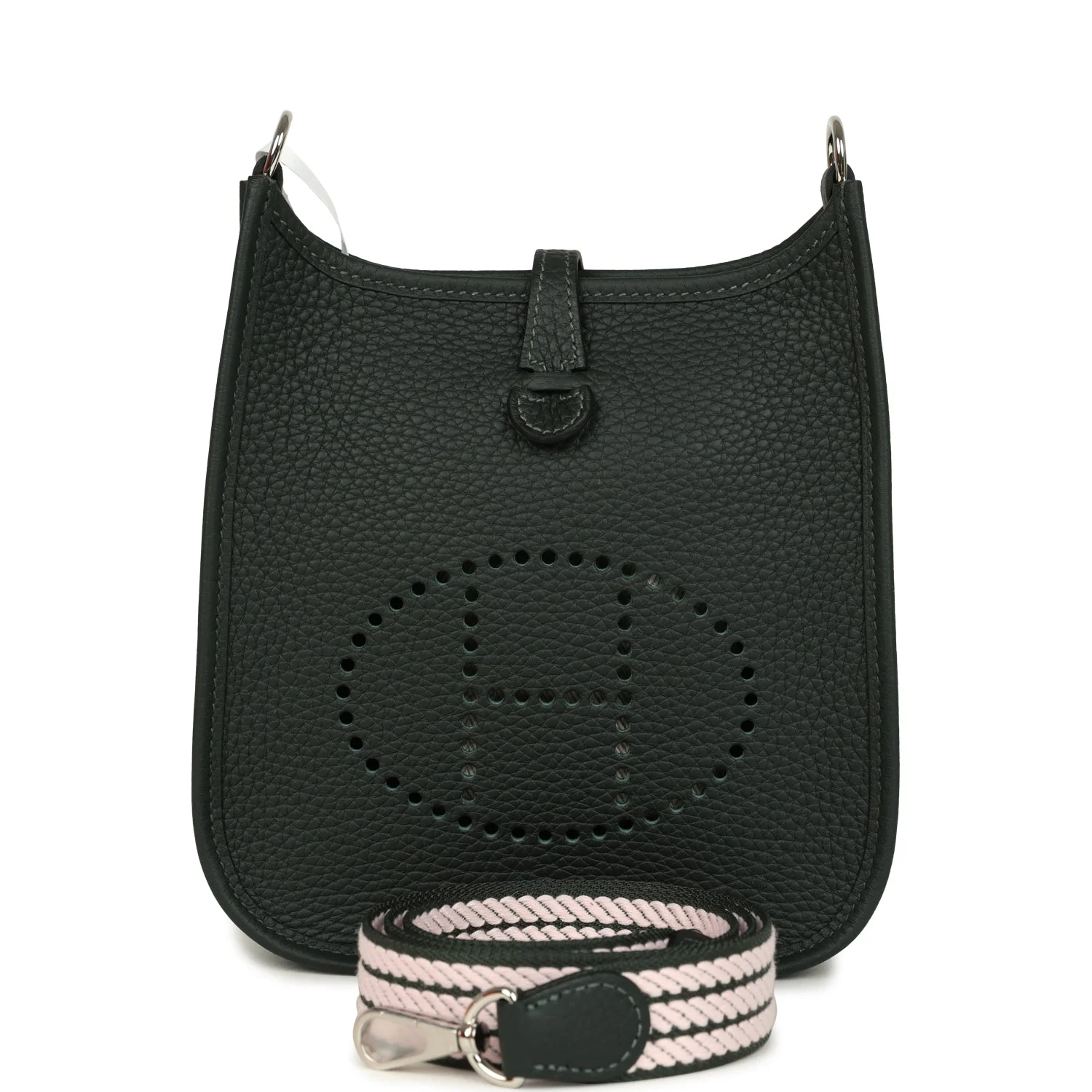 995CFD3B-391E-25B3-5D50-4C680ADA1055.webp Hermes Evelyne TPM Vert Fonce Clemence Palladium Hardware - Image 1