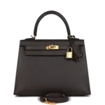 Hermes Kelly Sellier 25 Ebene Epsom Gold Hardware