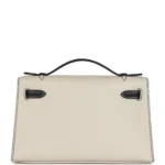 Hermes Special Order (HSS) Kelly Pochette Beton and Black Swift Gold Hardware - Image 4