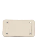 Hermes Birkin 25 Craie Togo Palladium Hardware - Image 6