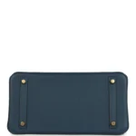 Hermes Birkin 30 Bleu de Prusse Togo Gold Hardware - Image 6