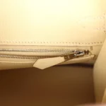 Hermes Birkin 25 Vanille Matte Alligator Palladium Hardware - Image 9