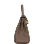 Hermes Kelly Retourne 25 Etoupe Togo Gold Hardware - Image 4