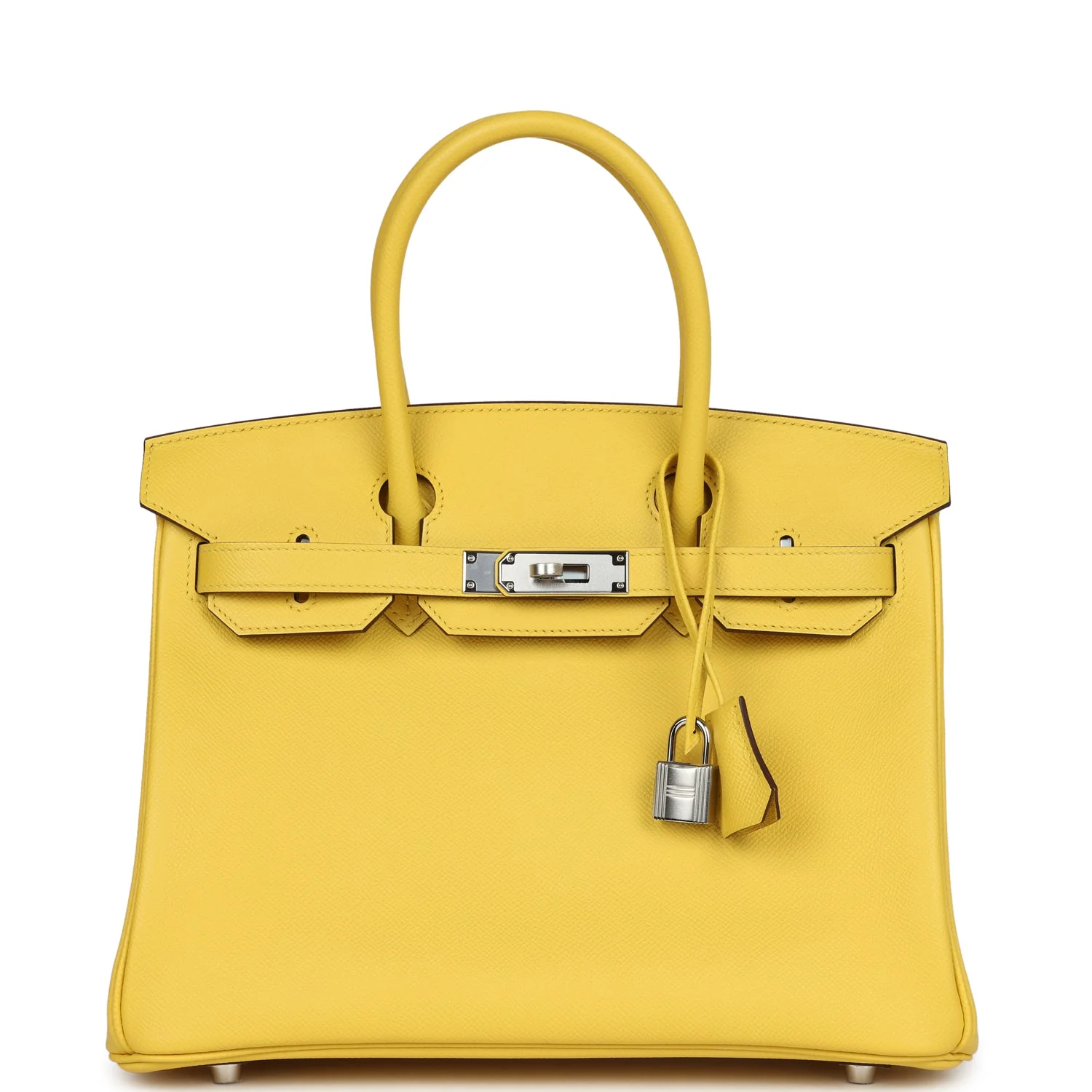 9B78A655-10D8-6A54-5538-B1CD3F5AC9EE.webp Hermes Birkin 30 Jaune de Naples Epsom Palladium Hardware - Image 1