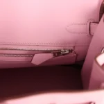 Hermes Birkin 25 Mauve Sylvestre Swift Palladium Hardware - Image 9