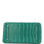 Hermes Birkin 35 Malachite Matte Porosus Crocodile Palladium Hardware - Image 6