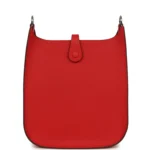Hermes Evelyne Sellier TPM Rouge Radieux Epsom Palladium Hardware - Image 4