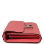 Hermes Constance Wallet To Go Rose Azalee Evercolor Palladium Hardware - Image 3