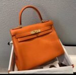 Hermes Kelly orange TOGO fully hand-sewn cowhide  35-40cm long - Image 2