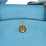 Hermes Mini Lindy Celeste Swift Gold Hardware - Image 8