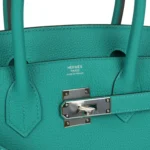 Hermes Birkin 30 Vert Verone Togo Palladium Hardware - Image 7