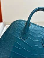 Bolide Mini 18CM Matte crocodile leather Duck Blue - Image 5