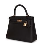 Hermes Kelly Retourne 25 Black Togo Gold Hardware - Image 5