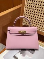 Kelly Mini 2 Sakura Pink Gold Buckle Custom - Image 6