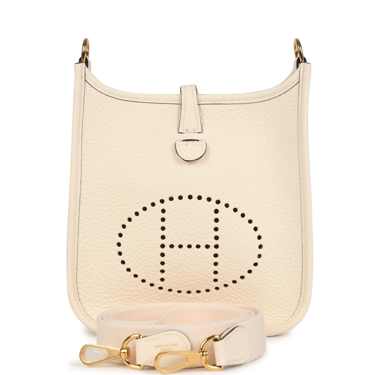 A0F427D2-D554-C465-A7EB-AE9EE6D5304E.webp Hermes Evelyne TPM Nata Clemence Gold Hardware - Image 1