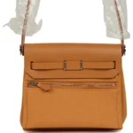 Hermes Herbag Zip 20 Mini Naturel Sable Toile Militaire Canvas and Vache Hunter Palladium Hardware - Image 4