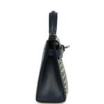 Hermes Kelly Sellier 20 Clout�� Bleu Abyss Box Palladium Hardware - Image 3