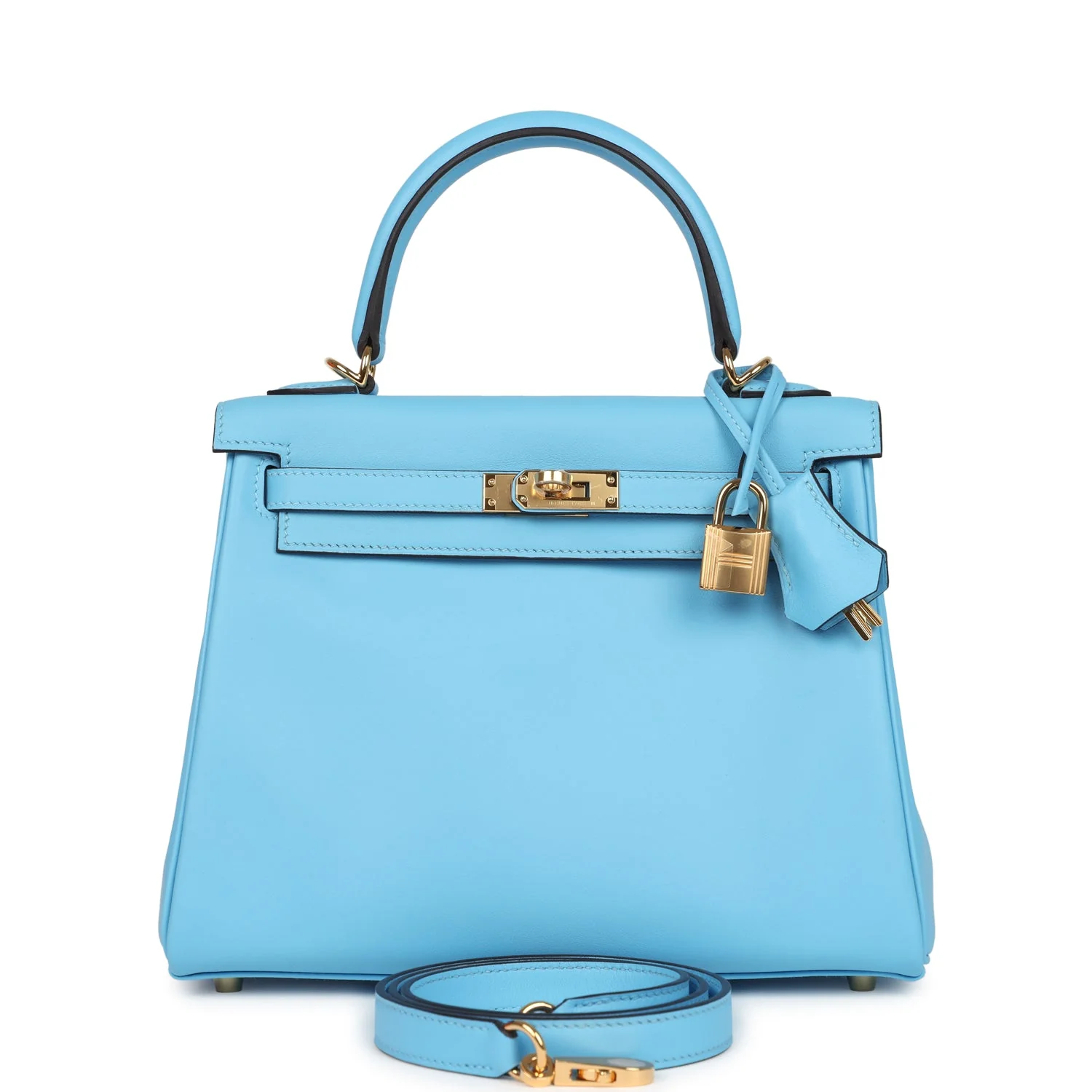 A1F0116B-1115-1277-F814-A6A1D7C8D366.webp Hermes Kelly Retourne 25 Celeste Swift Gold Hardware - Image 1