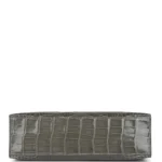 Hermes Kelly Pochette Gris Ciment Shiny Alligator Palladium Hardware - Image 6