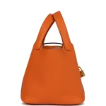Hermes Picotin Lock 18 Orange Clemence Gold Hardware - Image 3