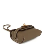 Hermes Kelly Festival Bag Charm Etoupe Swift Gold Hardware - Image 6