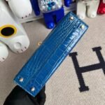 Kelly2 Mini 19 American crocodile skin Blue - Image 5