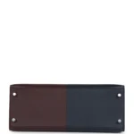 Hermes Kelly Sellier 28 Casaque Bleu Indigo and Rouge Sellier Epsom Palladium Hardware - Image 6